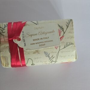 Hand Wrapped Soap - Red and Cream